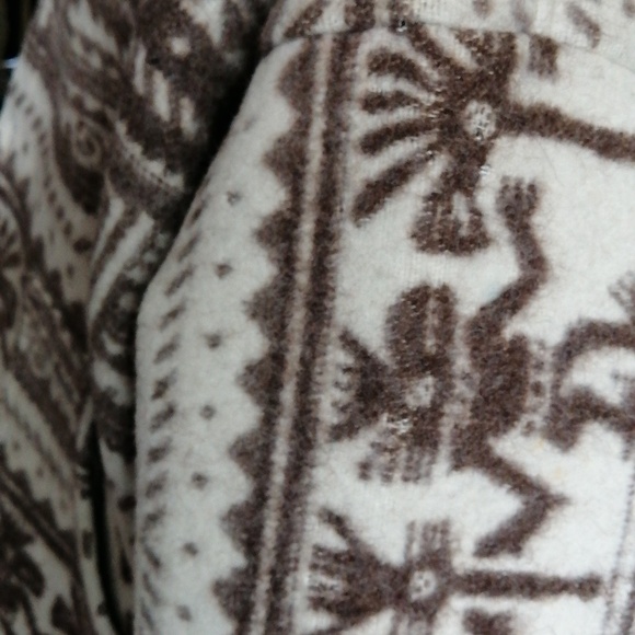 Vintage Wool Aztec Jacket Southwest Tribal Hooded Mens L? - Picture 5 of 6